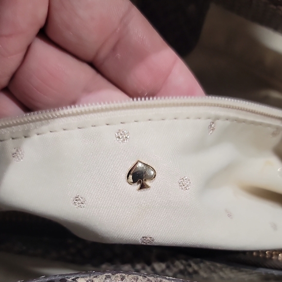 Kate Spade Tan Snake Print Shoulder Bag - Picture 12 of 13